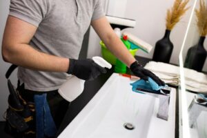Professional cleaner performing regular and deep home cleaning in Bendigo