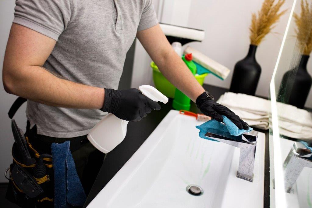Professional cleaner performing regular and deep home cleaning in Bendigo